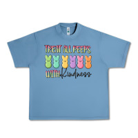 Pebble Blue treat all peeps with kindness Urban Heavy Tee - MaliasSmallBusiness