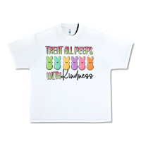 White treat all peeps with kindness Urban Heavy Tee - MaliasSmallBusiness