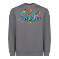 Storm faith with flower and butterfly Heavyweight Sweatshirt - NancyCooperArtShop
