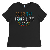 Black our 1 st mother's day Ladies Tee - CowhideDigitalArt