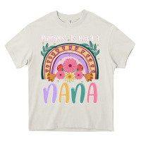 Cream happiness is being a nana Heavy Core Tee - JahusDesignShop