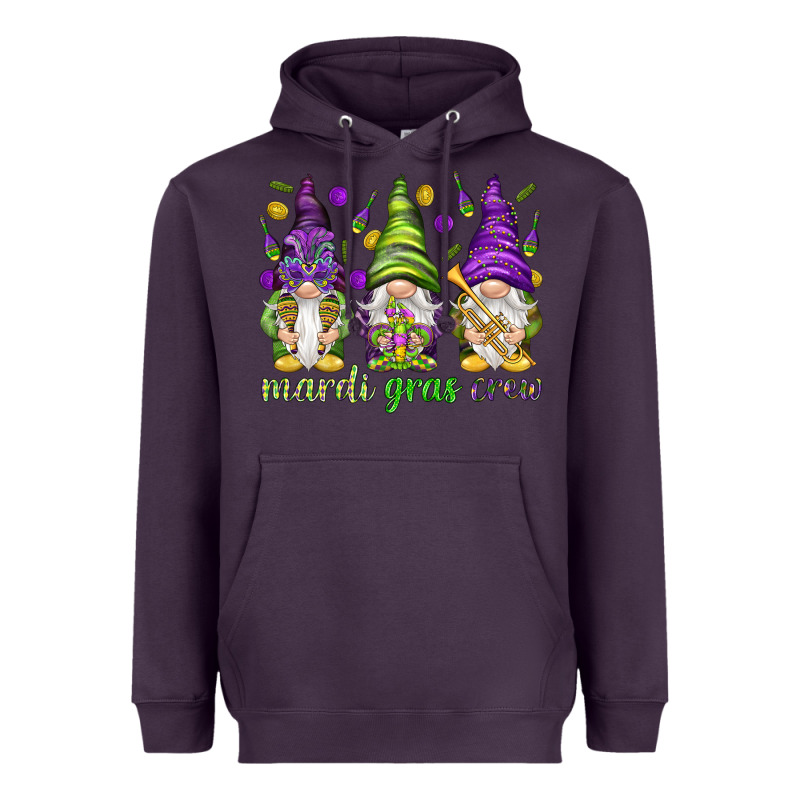 Mardi Gras Crew With Gnomies Heavyweight Hoodie by HowdyJamesFarm | Teevron