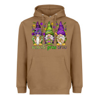 Toasted Coconut Mardi Gras crew with gnomies Heavyweight Hoodie - HowdyJamesFarm