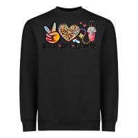 Black peace love nursing Heavyweight Sweatshirt - MaliasSmallBusiness