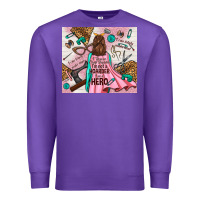 Purple i rescue craft supplies i'm not a hoarder i'm hero Premium Sweatshirt - TumblerDesignByShophia