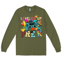 Army Green leveled up pre k Long Sleeve Tee - NancyCooperArtShop