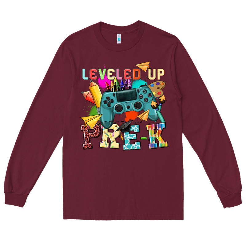 Leveled Up Pre K Long Sleeve Tee by NancyCooperArtShop | Teevron