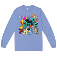 Colony Blue leveled up pre k Long Sleeve Tee - NancyCooperArtShop