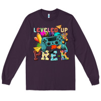 Plum leveled up pre k Long Sleeve Tee - NancyCooperArtShop
