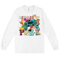 White leveled up pre k Long Sleeve Tee - NancyCooperArtShop