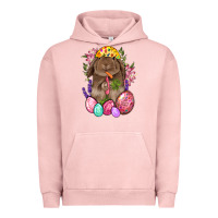 Pigment Salmon Rabbit And Carrot Easter Urban Hoodie - BundleAndBundleShop
