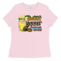 Bubblegum Pink sweet summer time pineapple Ladies Tee - RacoonDesign