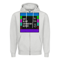 Dove Grey Eat Sleep Chemıstray Repeat Zipper Hoodie - Bettercallsaul