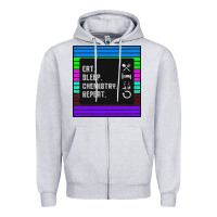 Heather Grey Eat Sleep Chemıstray Repeat Zipper Hoodie - Bettercallsaul