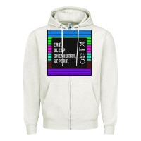 Oatmeal Heather Eat Sleep Chemıstray Repeat Zipper Hoodie - Bettercallsaul