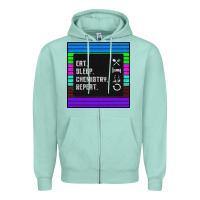 Seafoam Eat Sleep Chemıstray Repeat Zipper Hoodie - Bettercallsaul