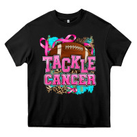 Black tackle cancer Heavy Core Tee - AdoDesignShop