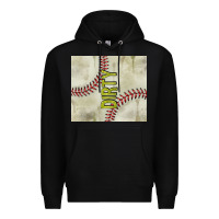 Black dirty baseball Premium Hoodie - TumblerDesignByShophia