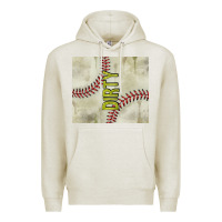 Oatmeal Heather dirty baseball Premium Hoodie - TumblerDesignByShophia