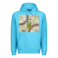 Ocean Blue dirty baseball Premium Hoodie - TumblerDesignByShophia