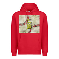 Red dirty baseball Premium Hoodie - TumblerDesignByShophia