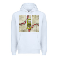 White dirty baseball Premium Hoodie - TumblerDesignByShophia