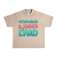 French Oak overworked underlaid Urban Heavy Tee - MaliasSmallBusiness
