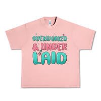 Salmon overworked underlaid Urban Heavy Tee - MaliasSmallBusiness