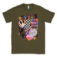 Army Green retro gymnastics Classic Tee - JahusDesignShop