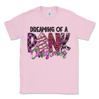 Bubblegum Pink Dreaming Of A Pink Christmas Classic Tee - CowhideDigitalArt