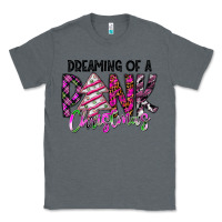 Charcoal Heather Dreaming Of A Pink Christmas Classic Tee - CowhideDigitalArt