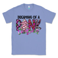 Colony Blue Dreaming Of A Pink Christmas Classic Tee - CowhideDigitalArt