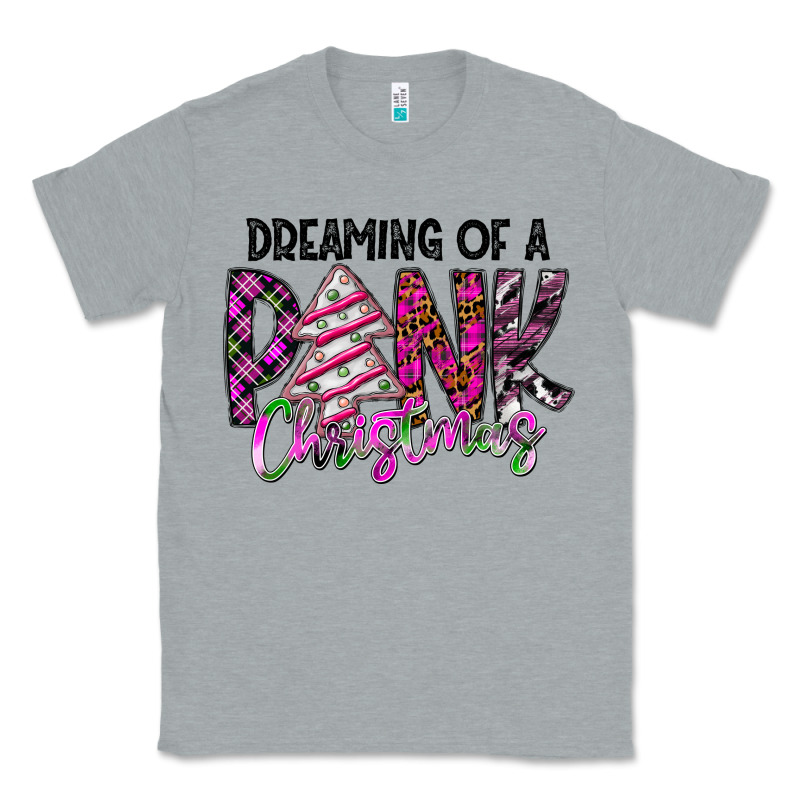 Dreaming Of A Pink Christmas Classic Tee by CowhideDigitalArt | Teevron