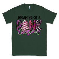 Sports Green Dreaming Of A Pink Christmas Classic Tee - CowhideDigitalArt