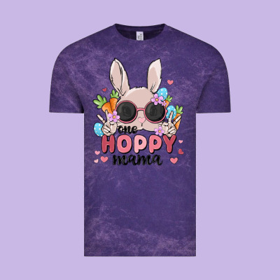 One Hoppy Mama Vintage Tee Designed By Maliassmallbusiness