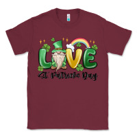 Burgundy love st. patricks day gnome Classic Tee - MaliasSmallBusiness