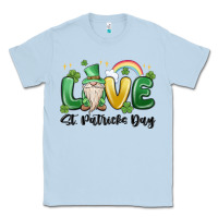 Dusty Blue love st. patricks day gnome Classic Tee - MaliasSmallBusiness