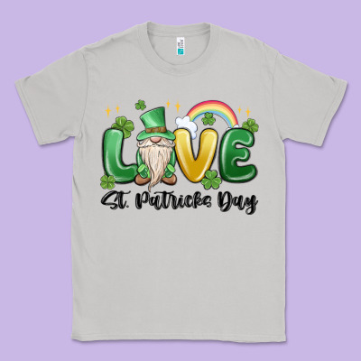 Love St. Patricks Day Gnome Classic Tee Designed By Maliassmallbusiness