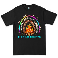 Black let's go camping rainbow Premium Tee - JahusDesignShop