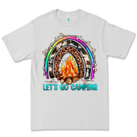 Dove Grey let's go camping rainbow Premium Tee - JahusDesignShop