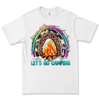 White let's go camping rainbow Premium Tee - JahusDesignShop