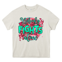 Cream nobody fights alone Heavy Core Tee - AdoDesignShop