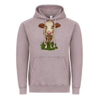 Vintage Zinc simmental heifer Vintage Hoodie - LillyAllenDesigns