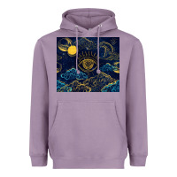 Lavender evil eye moon Heavyweight Hoodie - TumblerDesignByShophia