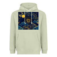 Matcha evil eye moon Heavyweight Hoodie - TumblerDesignByShophia