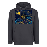 Smoke evil eye moon Heavyweight Hoodie - TumblerDesignByShophia