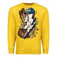 Lemon Lightning bolt Baseball Premium Sweatshirt - HowdyJamesFarm