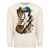 Sandshell Lightning bolt Baseball Premium Sweatshirt - HowdyJamesFarm