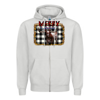 Dove Grey Merry Bright Zipper Hoodie - Bettercallsaul