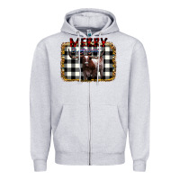 Heather Grey Merry Bright Zipper Hoodie - Bettercallsaul